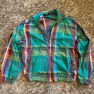 Polo by Ralph Lauren Multicolor Plaid Windbreaker